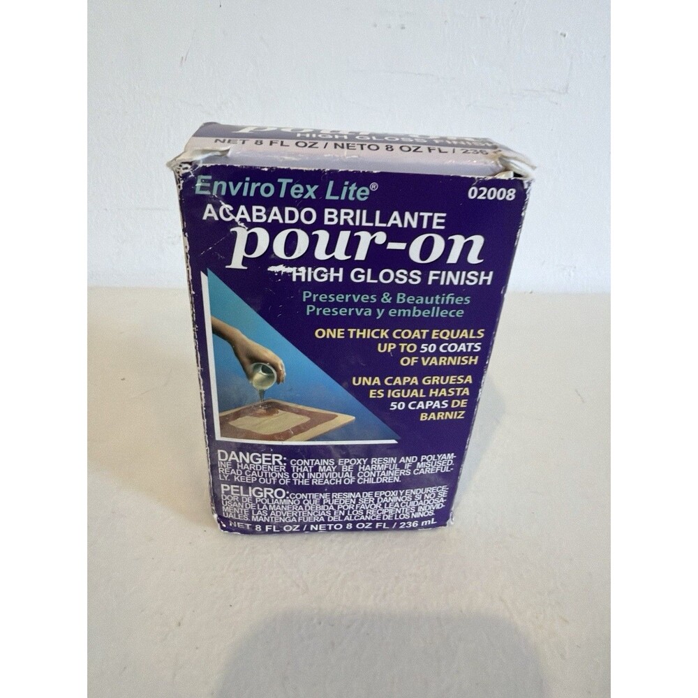 Environmental Technology EnviroTex Lite Pour-On High Gloss Finish [8 oz Kit]
